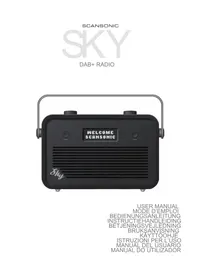 Notice SCANSONIC SKY PORTABLE DAB+FM Radio