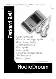 Notice PACKARD BELL AUDIODREAM Lecteur mp3