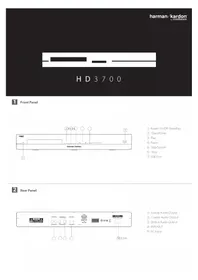 Notice HARMAN KARDON HD 3700 Lecteur/enregistreur de cd