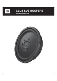 Notice JBL CLUB WS1000 Subwoofer