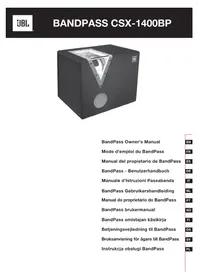 Notice JBL BANDPASS CSX1400BP Subwoofer