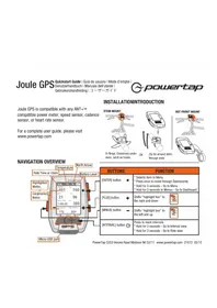 Notice Powertap JOULE GPS Compteur