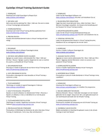 Notice Powertap CYCLEOPS VIRTUAL TRAINING Compteur