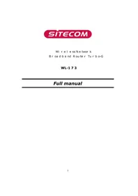 Notice SITECOM WL173 Routeur