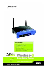 Notice LINKSYS WRT54G3 Router