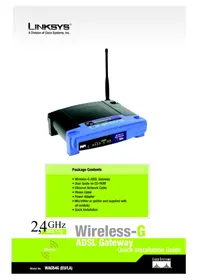 Notice LINKSYS WIRELESSG WAG54G2 Router
