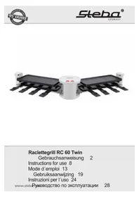 STEBA RC60 TWIN Raclette - Appareil à fondue, raclette et wok