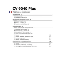 Notice Bury CV 9040 PLUS Kit d'encastrement