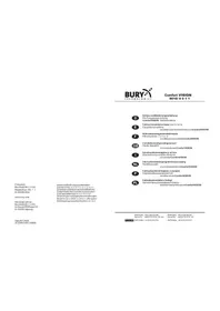 Notice Bury COMFORT VISION 9010 Kit d'encastrement