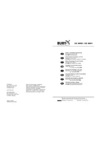 Notice Bury CC 9051 Kit d'encastrement