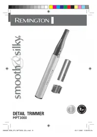 Notice REMINGTON MPT3000 Grooming set