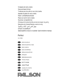 Notice PALSON PERFECT 30068 Grooming set