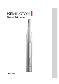 Notice REMINGTON MPT3800 Grooming set
