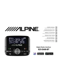 Notice ALPINE EZIDABBT Radio