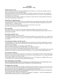 Notice DENVER TAC70061 MK2 Tablet