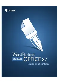 Notice COREL WORDPERFECT OFFICE X7 Logiciel audio et/ou vidéo