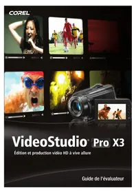 Notice COREL VIDEOSTUDIO PRO X3 Logiciel audio et/ou vidéo