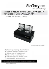 Notice StarTech.com SATDOCK4U2E Autres accessoires informatique