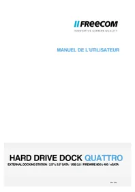 Notice FREECOM HARD DRIVE DOCK QUATTRO Autres accessoires informatique