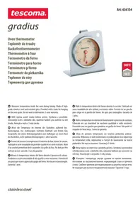 Notice Tescoma 636154 Thermomètre pour aliments