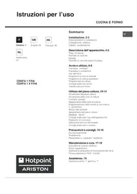 Notice HOTPOINT CE6IFA.1 X F HA Oven