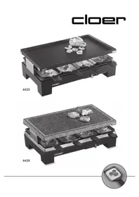 Notice Cloer 6420 Fondue-, raclette- och wokapparat
