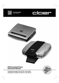 Notice Cloer 6219 Aparelho para fondue, raclette e wok