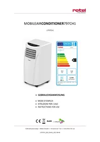 Notice ROTEL U797CH1 Climatisation