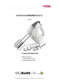 Notice ROTEL HRW 300 Mixeur plongeant