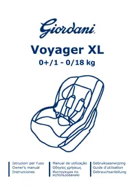Notice Giordani VOYAGER Asiento de coche