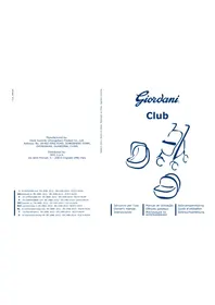 Notice Giordani CLUB Poussette