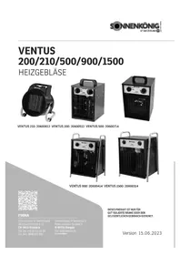 Notice Sonnenkönig VENTUS 200 Heating