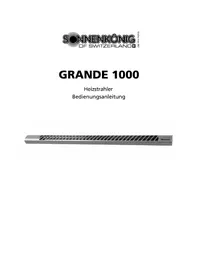 Notice Sonnenkönig GRANDE 1000 Heating