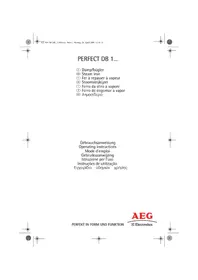 Notice AEG PERFECT DB11501 Bügeleisen