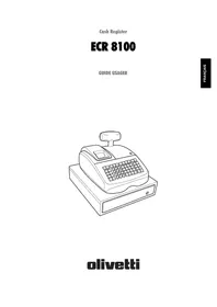 Notice OLIVETTI ECR 8100 Caisse