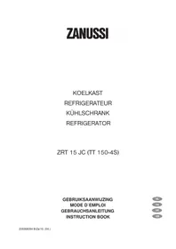 Notice Zanussi-Electrolux ZRT 15 JC Koelkast