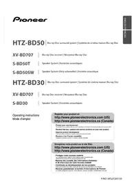 Notice PIONEER HTZBD30 Système audio home cinéma