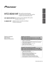 Notice PIONEER HTZBD81HF Système audio home cinéma