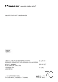 Notice PIONEER HTSLX70 Système audio home cinéma