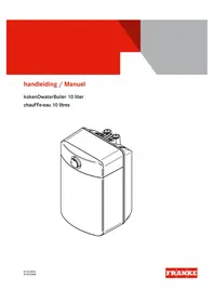 Notice FRANKE 10 LITER Ketel