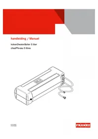 Notice FRANKE 5 LITER Ketel