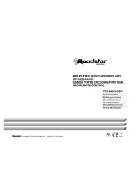 Notice ROADSTAR TTR8632UCEN Plattenspieler