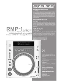 Notice Reloop RMP1 SCRATCH Lecteur/enregistreur de cd