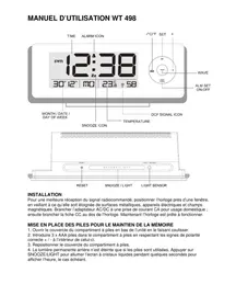 Notice TECHNOLINE WT 498 Sonneur d'alarme