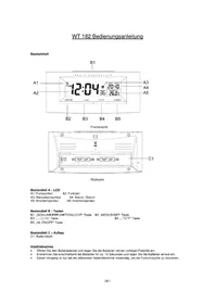Notice TECHNOLINE WT 182 Alarm bell
