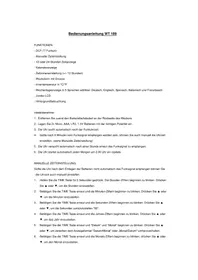 Notice TECHNOLINE WT 189 Alarm bell