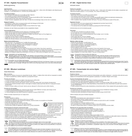Notice TECHNOLINE KT200 Sonneur d'alarme