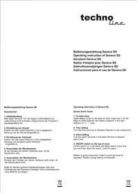 Notice TECHNOLINE GENEVA SD Sonneur d'alarme