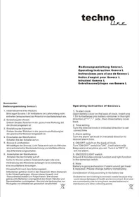 Notice TECHNOLINE GENEVA L Sonneur d'alarme