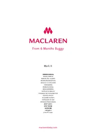 Notice MACLAREN MARK II Poussette